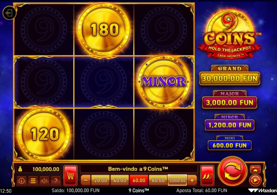 9 Coins por Wazdan