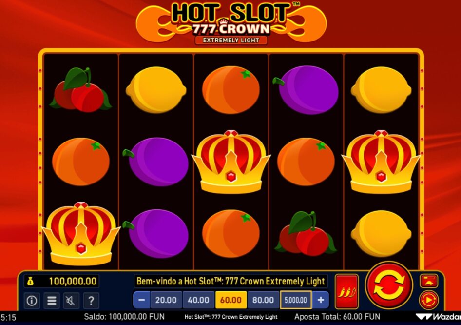 Hot Slot 777 Crown Extremely Light por Wazdan