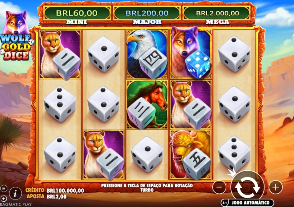 Wolf Gold Dice por Pragmatic Play