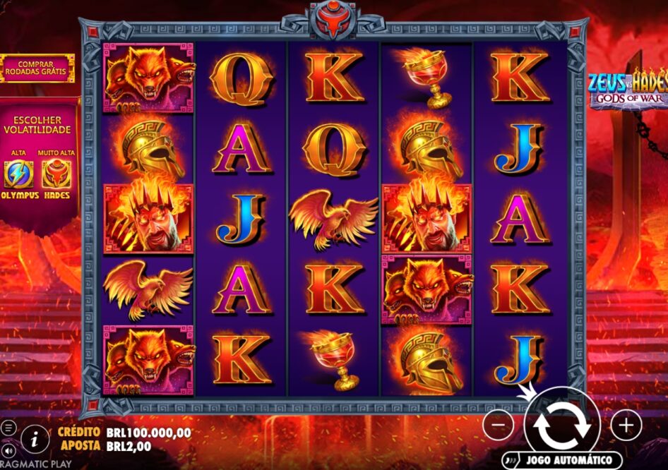 Zeus vs Hades - Gods of War por Pragmatic Play